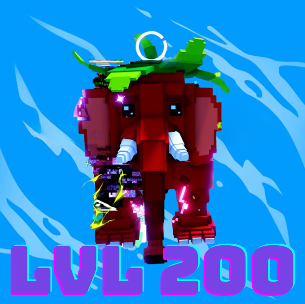 (LVL 200+ 🤯) Strawberry Elephant (RARE 👀💎)